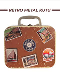 Retro Metal Kutu | Vintage Tasarımlı Saklama Kutusu