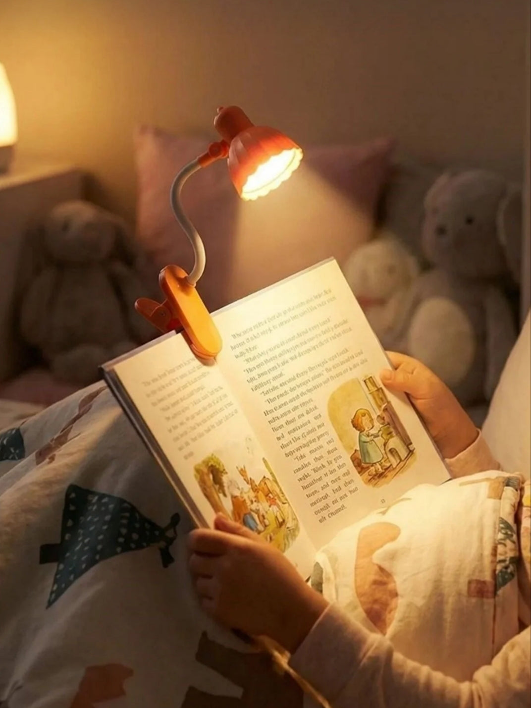 Klipsli Kitap Ayracı | Gece Kitap Okuma Lambası