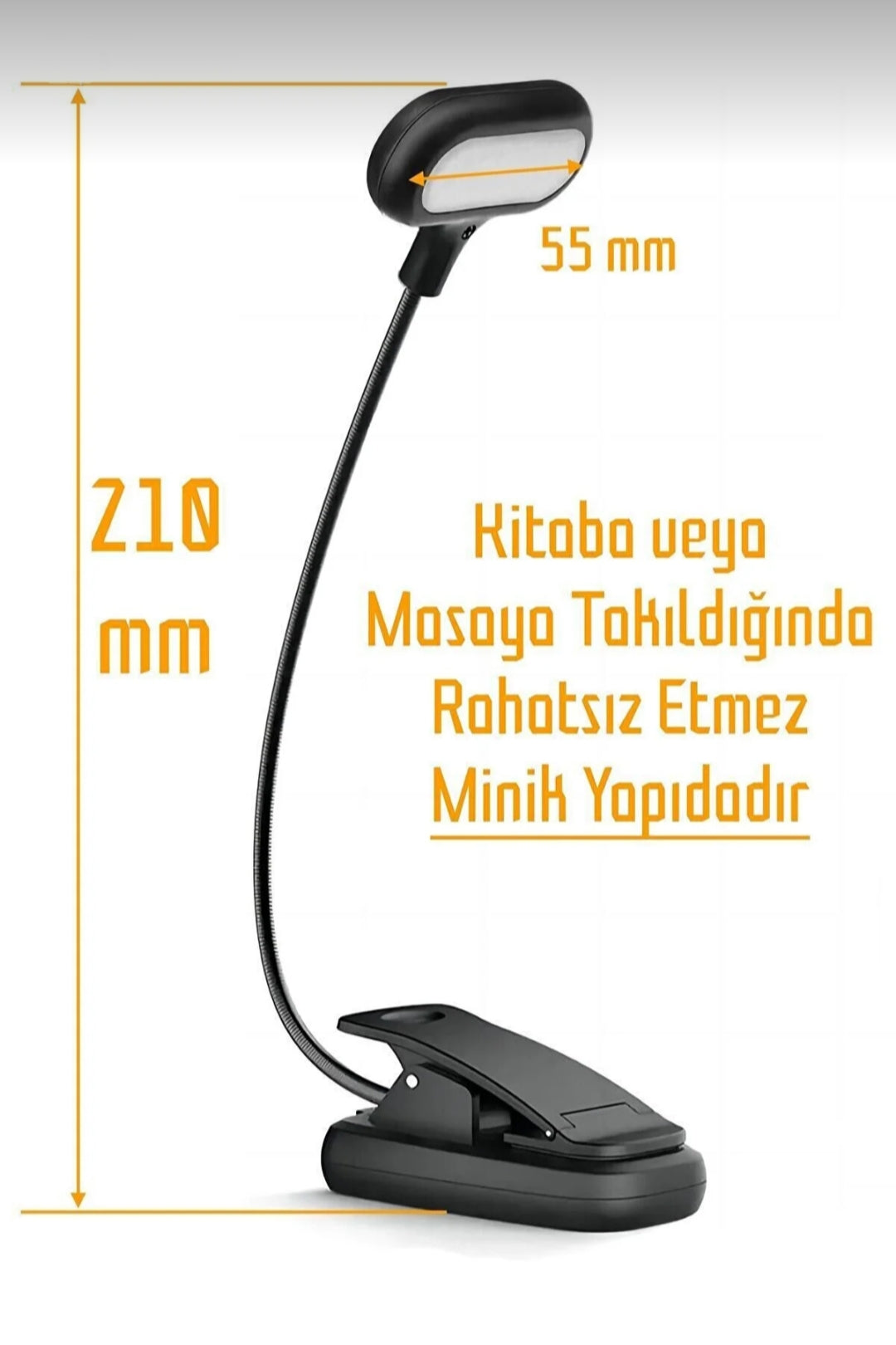 Klipsli Kitap Okuma Lambası | Masa Lambası